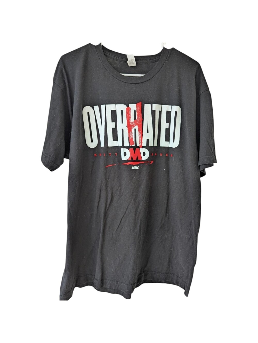 AEW Dr. Britt Baker DMD Overhated T Shirt Mens XL Black Tultex Wrestling 24x30